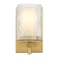Z-Lite Grayson Wall Sconce, 1-Light, 4.75 In.W x 5.75 In.L x 8.25 In.H, Modern Gold/Clear + Etched Opal 1949-1S-MGLD - alternate 4